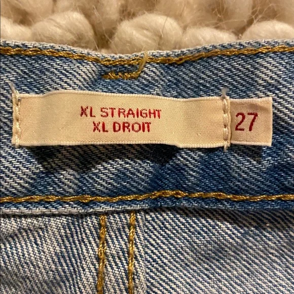 Levi’s XL Straight 27/31 Wide Leg Vintage Wash - Picture 5 of 10